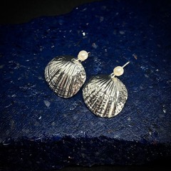 Pewter Shell Earrings