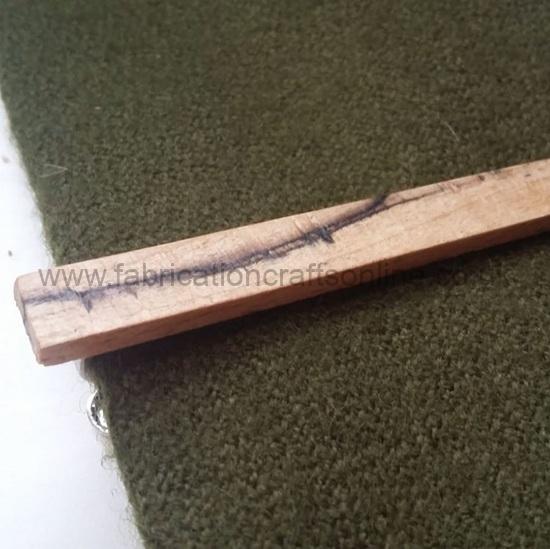 wooden decorated badge or pin