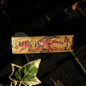 Decorated Hairclips with pyrography