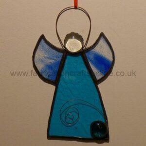Large stained glass angel