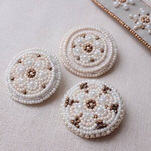 Bead Embroidered Brooch