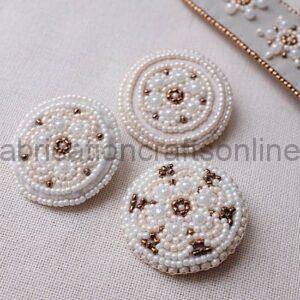 Bead Embroidered Brooch