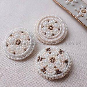 Bead Embroidered Brooch
