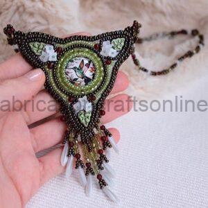 Bead Embroidered Necklace