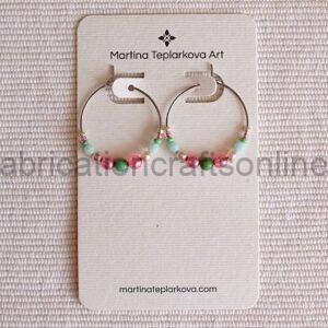 Beaded Hoops Earrings