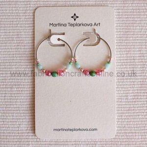 Beaded Hoops Earrings