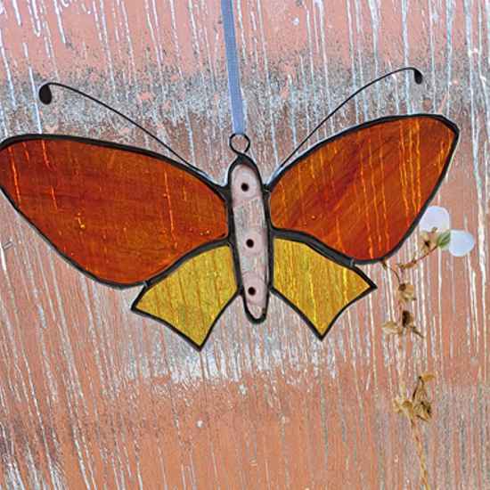 stained glass butterfly