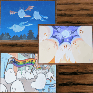 BAB Ghost Art Postcards A6