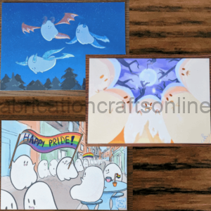 BAB Ghost Art Postcards A6