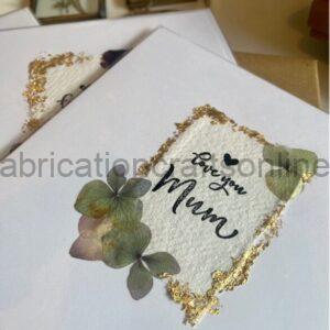 ELM Pressed Flower Greetings Card