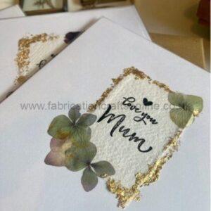 ELM Pressed Flower Greetings Card