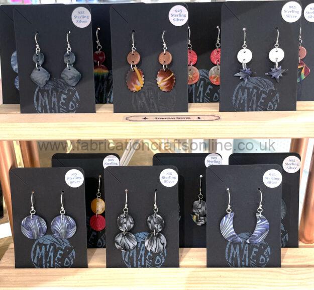 available in store only
handmade using polymer clay
all shapes are organic and handmade so no two are exactly the same each pair are truly unique these earrings are sisters not twins
designed shaped baked and assembled with lots of care at my home office just outside york
made with sterling silver findings
care tips
store in a clean dry place do not wear in water
treat these earrings gently just as you would any other piece of jewellery