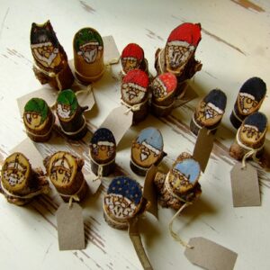 Scandi inspired tomte ornament