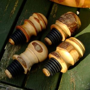 Decorated and turned Bottle stopper