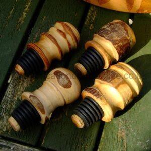 Decorated and turned Bottle stopper