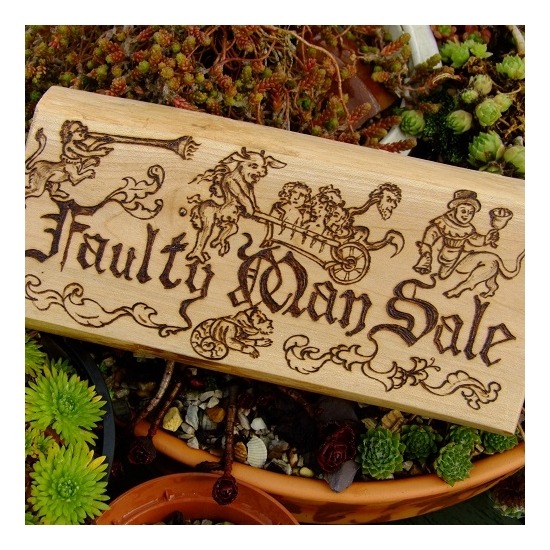 Signs of our times – - Pyrography decorated signs with
