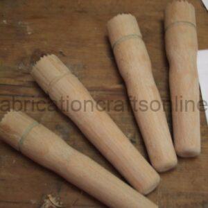 Turned and carved wooden Garlic press