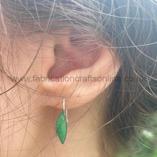 Feasegate Round enameled copper earrings - Round copper earrings in va
