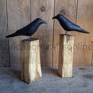 Handcarved Raven