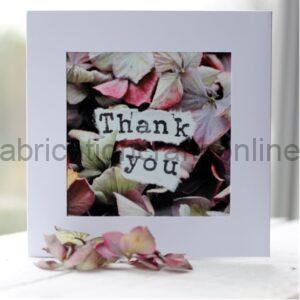 Small floral photo card