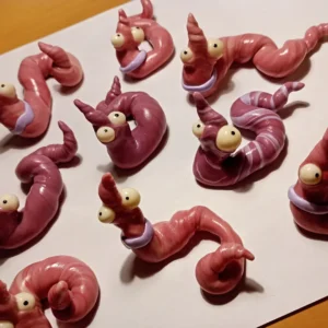 YSB Hand Made Clay Wormz Character