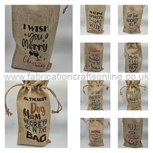 rustic burlap wine bottle bags