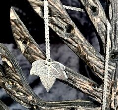 Ivy Leaf Pendant on a Sterling Silver Chain