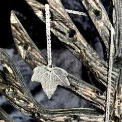 Ivy Leaf Pendant on a Sterling Silver Chain
