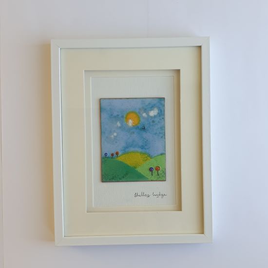 medium landscape enamelled copper 