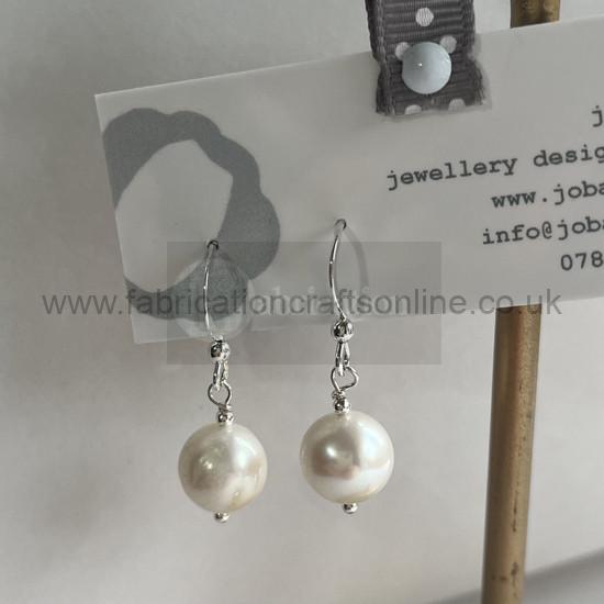 small link chain sterling silver earrings 