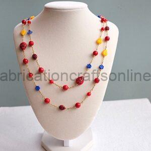 Large Statement Beaded Necklace