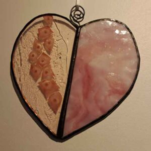 Stained glass heart