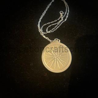 alttag macedonian sun pendant hand cast pewter cufflinks with a range of designs some are cast from ancient coins others are cast from objects of nature some are designs based on mythology