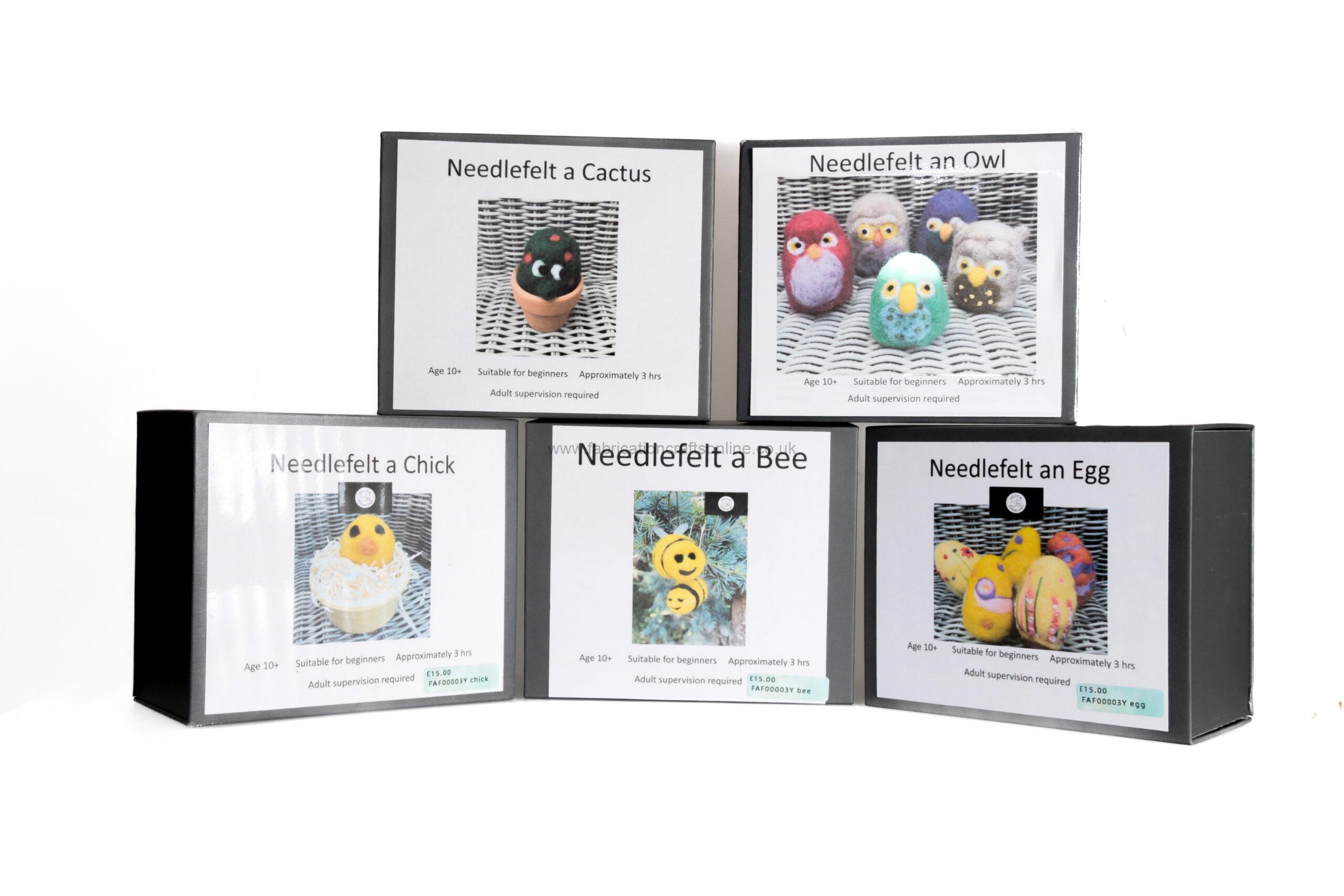 this needlefelting kit contains all you need to needlefelt your very own creature choose from a robin cactus owl bee or penguin all materials included and full colour instructions with step by step photographs age plus as the kit contains a sharp needle adult supervision required