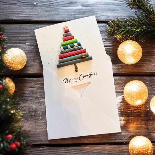 D Handmade Christmas Tree Card