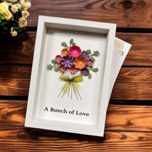 3D Handmade Floral Bouquet in A6 Frame