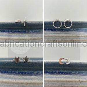 Silver Studs Earrings - Various Designs