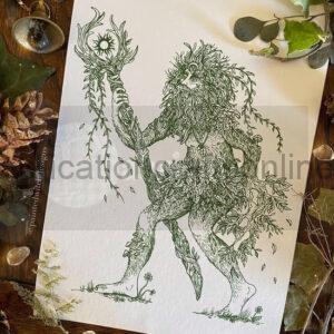 A4 Greenman Art Prints