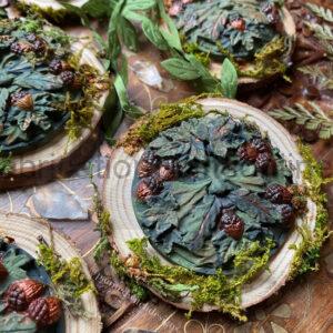 Hand painted clay/wood Deity charms