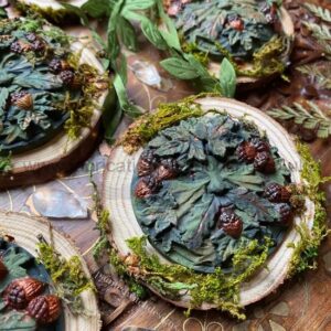 Hand painted clay/wood Deity charms