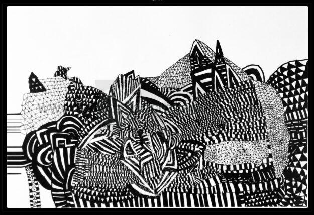 unison hand signed a print  age 

jude is a young artist who loves creating black and white drawings he enjoys turning simple ideas into fun and detailed pictures using just lines and patterns his artwork is inspired by imagination stories and the world around him jude hopes his prints make people smile and show how creative black and white art can be 