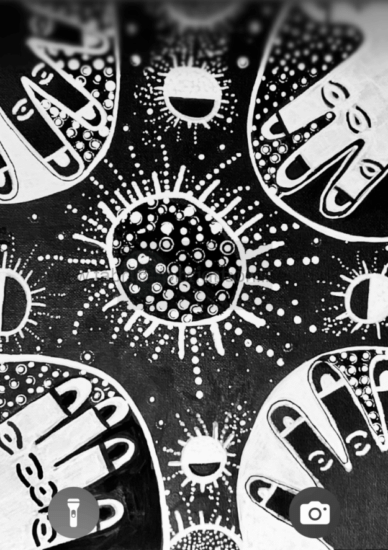 we are all made of stars mind a signed print  age 

jude is a young artist who loves creating black and white drawings he enjoys turning simple ideas into fun and detailed pictures using just lines and patterns his artwork is inspired by imagination stories and the world around him jude hopes his prints make people smile and show how creative black and white art can be