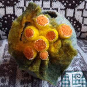 Felted Lichen Pod