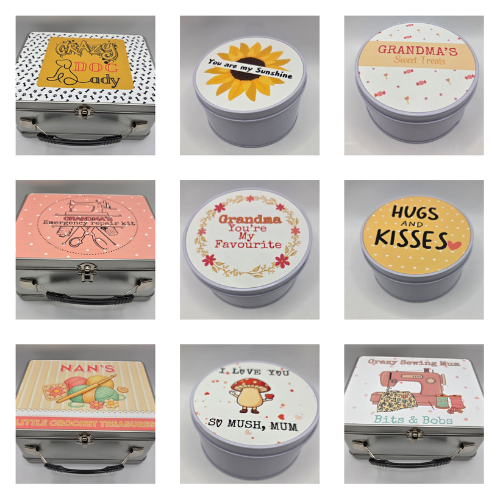 Metal Keepsake Tin or Box