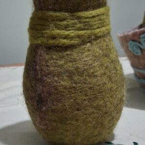 Felted vase