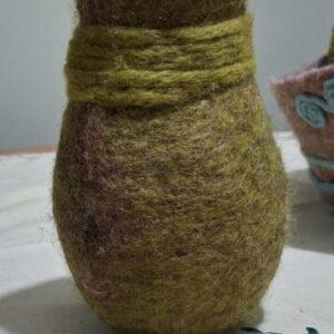 Felted vase