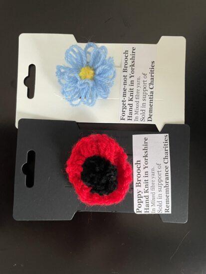 fck flower brooch