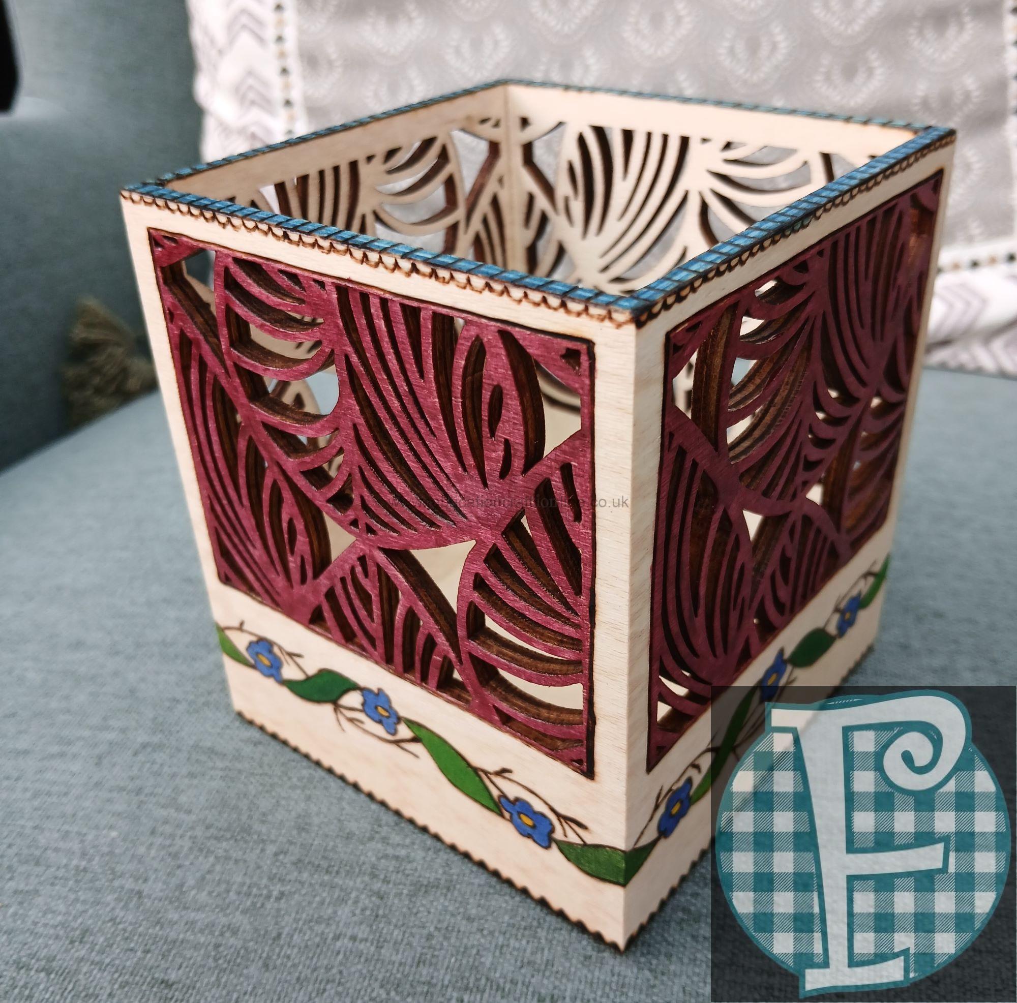 hand burned and painted wooden coasters cm x cm x cm colours and design may be vary only  in stock 