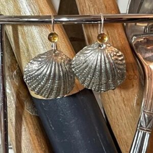 Pewter Shell Earrings