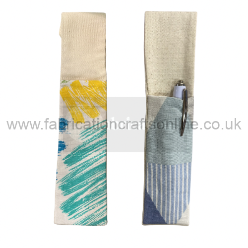 sustainably made pen holders made in yorkshire from reclaimed repurposed and vintage fabrics